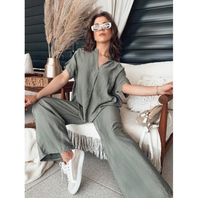 Dámská halenka NAMAYAS khaki Khaki, Univerzální