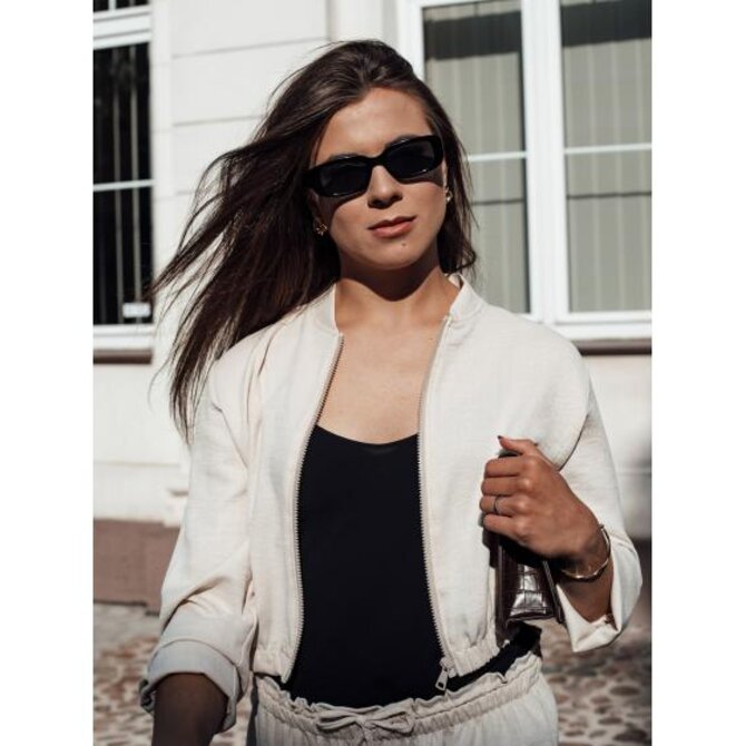 Dámská bunda bomber MADDIE světle béžová Béžová, Univerzální