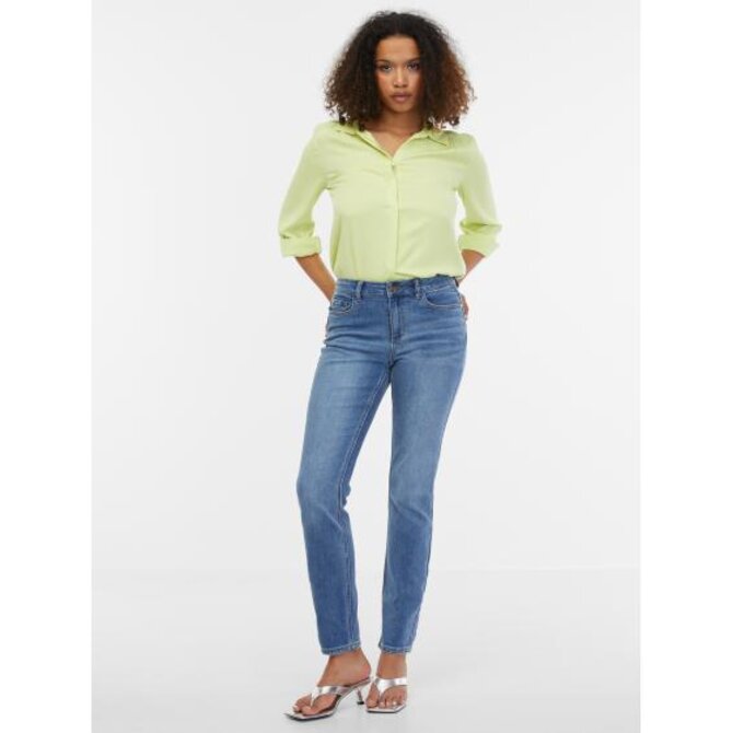 Světle modré dámské slim fit džíny Světle modrá, 34