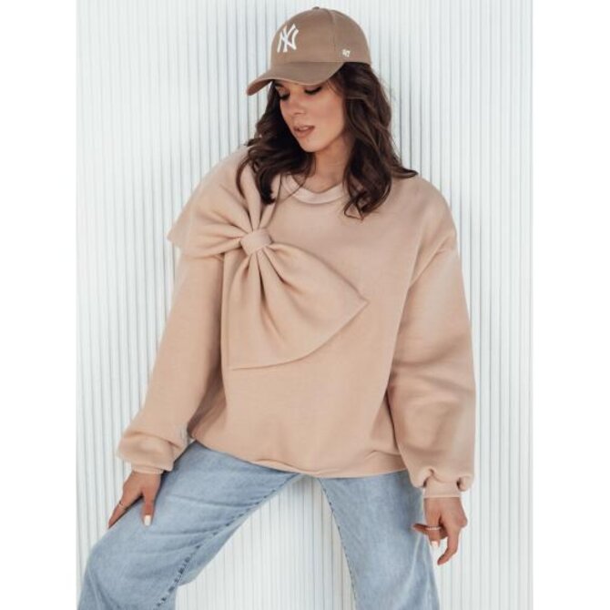 Dámská halenka oversize BOWLOOP béžová Béžová, Univerzální