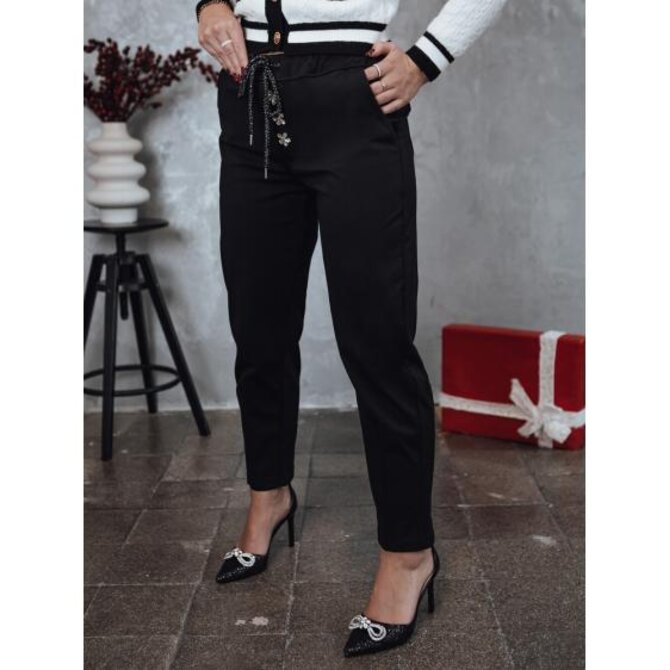 Dámské oversize kalhoty NADIFORMAL chinos černé Černá, Univerzální