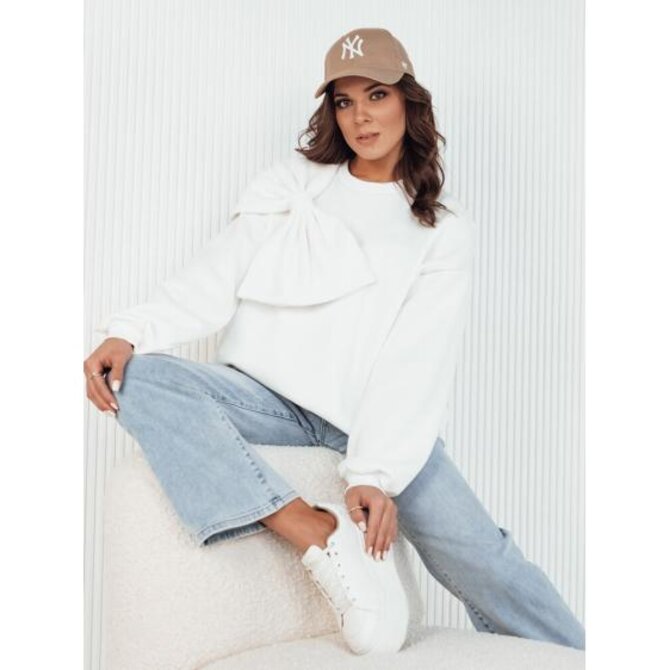 Dámská halenka oversize BOWLOOP ecru Bílá, Univerzální