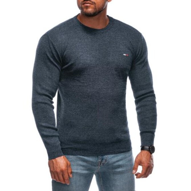Pánský svetr E238 tmavě šedý Tmavě šedá, XL/XXL