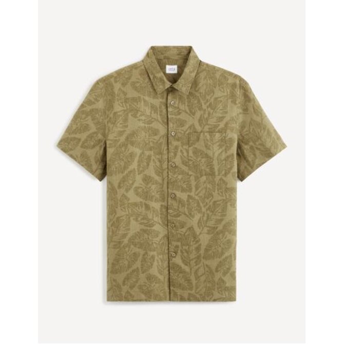 Lněná košile Baovera Khaki, S