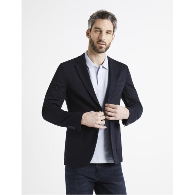 Celio Úpletový blazer Dujess1 Tmavě modrá Modrá, S