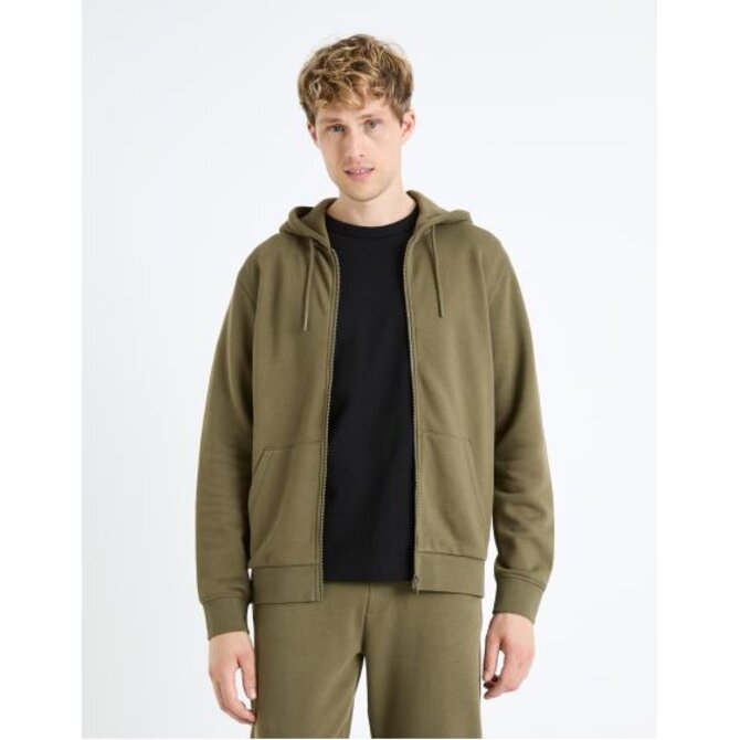 Mikina s kapucí Fethree Khaki, S