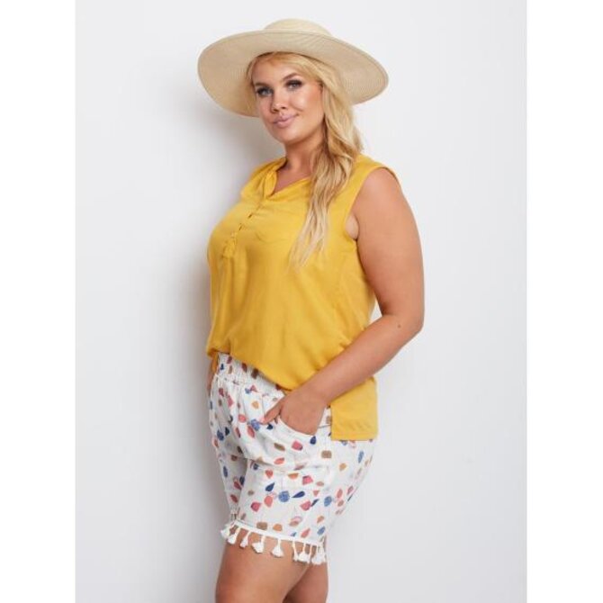 Dámské šortky PLUS SIZE Own Bílé
