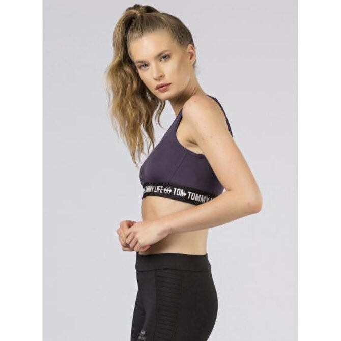 Dámský top sportovní TOMMY LIFE fialový Vícebarevný, S