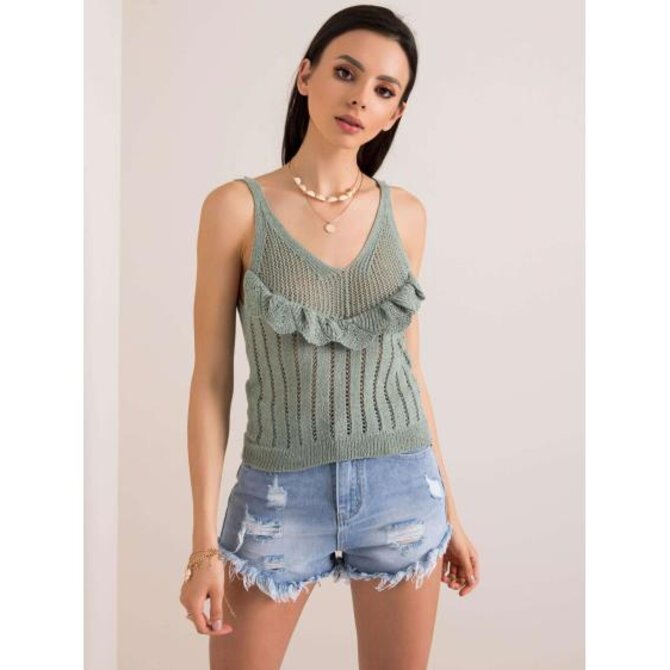 Dámský top Paradise RUE PARIS mátové Mátová, one size S/M