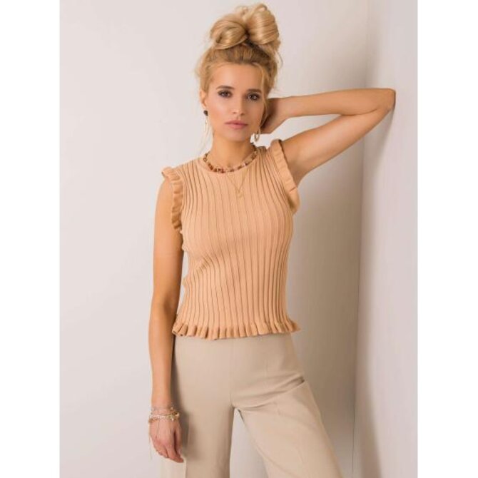 Dámská halenka Penny RUE PARIS béžová Béžová, one size S/M