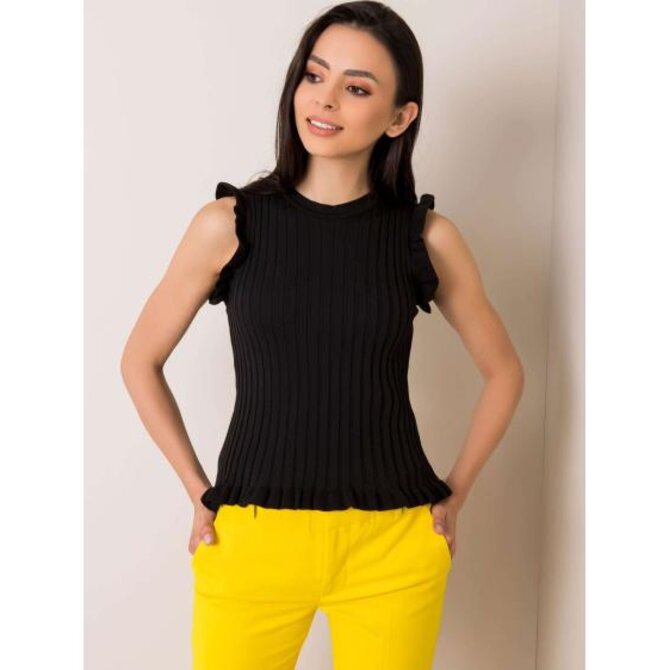 Dámská halenka Penny RUE PARIS černá Černá, one size S/M
