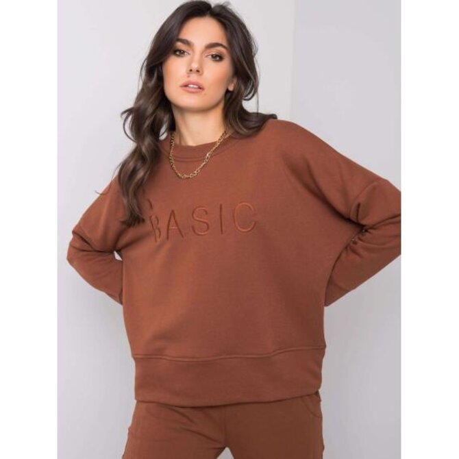 Dámská mikina VERONICA tmavě hnědá Hnědá, L/XL