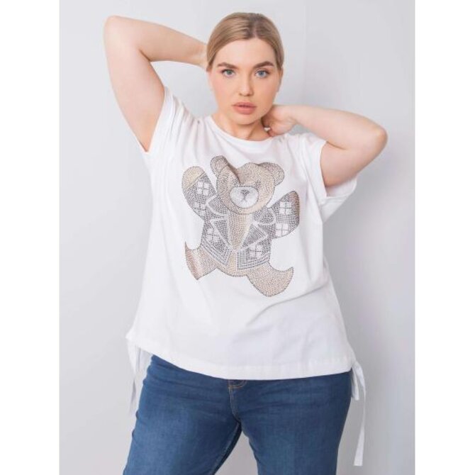 Dámská halenka plus size MARLENE bílá Bílá, Univerzální