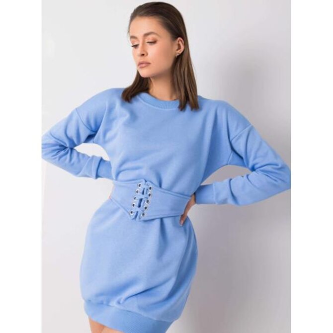 Dámské šaty Joyce RUE PARIS modré Světle modrá, L/XL