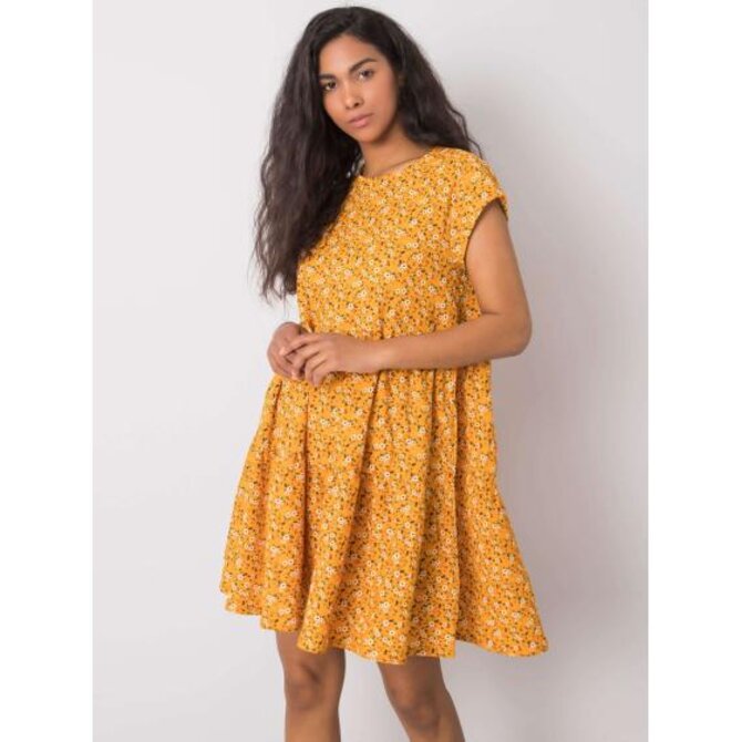 Dámské šaty oversize Eve STITCH & SOUL žluté Žlutá, XL