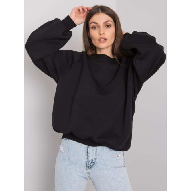 Dámská mikina s kapucí Tashi RUE PARIS černá Černá, L/XL