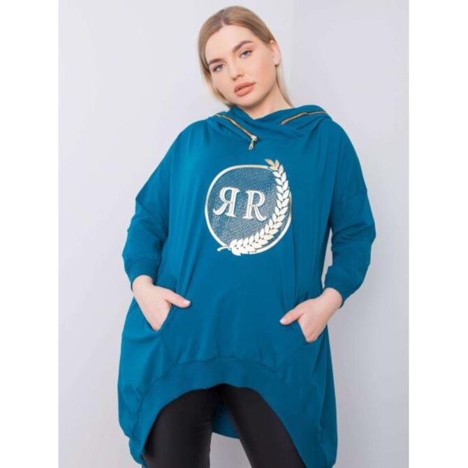 Dámská mikina plus size FANTASY tmavě modrá Mořská, Univerzální