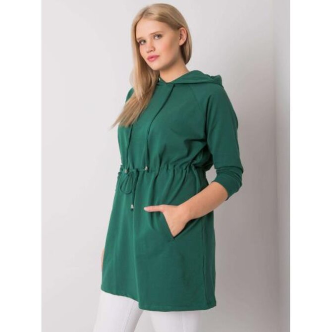 Dámská mikina plus size NORIMA tmavě zelená Tmavě zelená, Univerzální