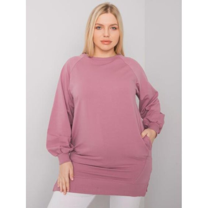 Dámská halenka plus size TOLEDO špinavě růžová Růžová, Univerzální
