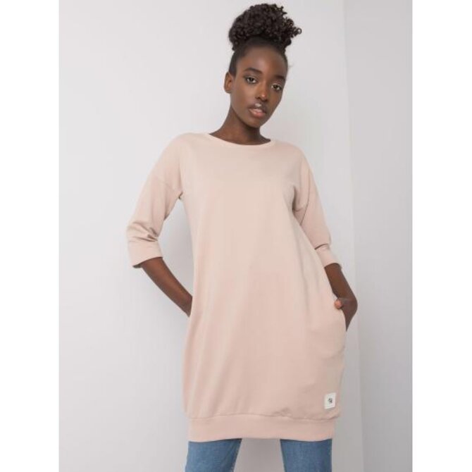 Dámská mikina s kapsami IVETA béžová Béžová, L/XL