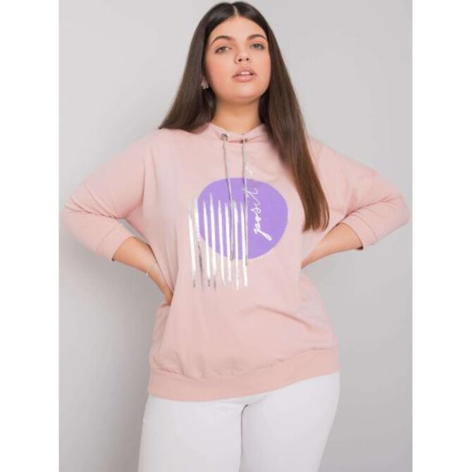 Dámská halenka plus size BELLA růžová Růžová, Univerzální