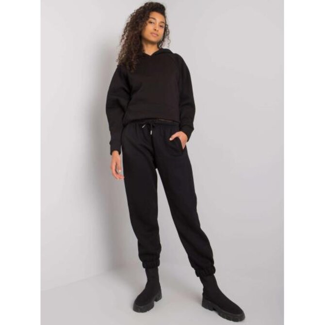 Dámské tepláky z Esher RUE PARIS černé Černá, L/XL