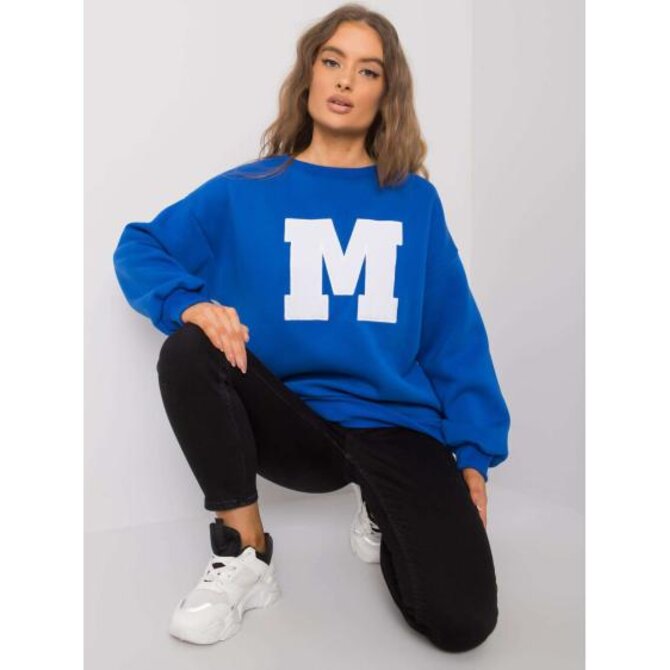 Dámská mikina bavlněná  ARMELLE modrá Modrá, L/XL