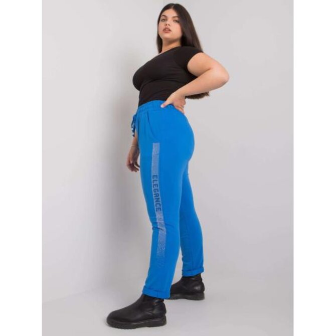 Dámské tepláky plus size AELIS modré Námořnická modrá, 2XL