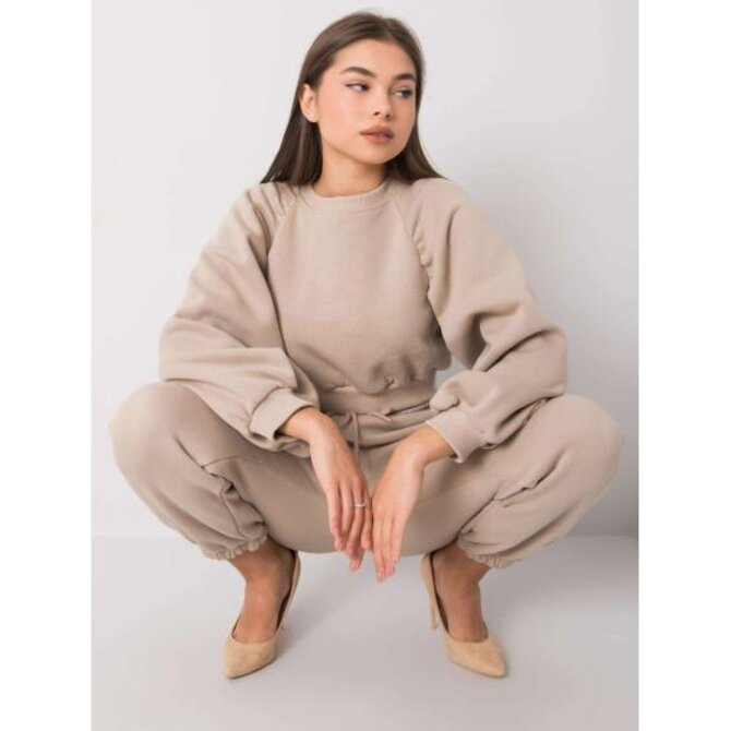 Dámský komplet Constanca RUE PARIS béžový Béžová, L/XL
