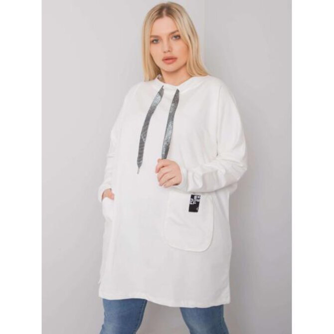 Dámská tunika bavlněná plus size REDMOND ecru Ecru, Univerzální