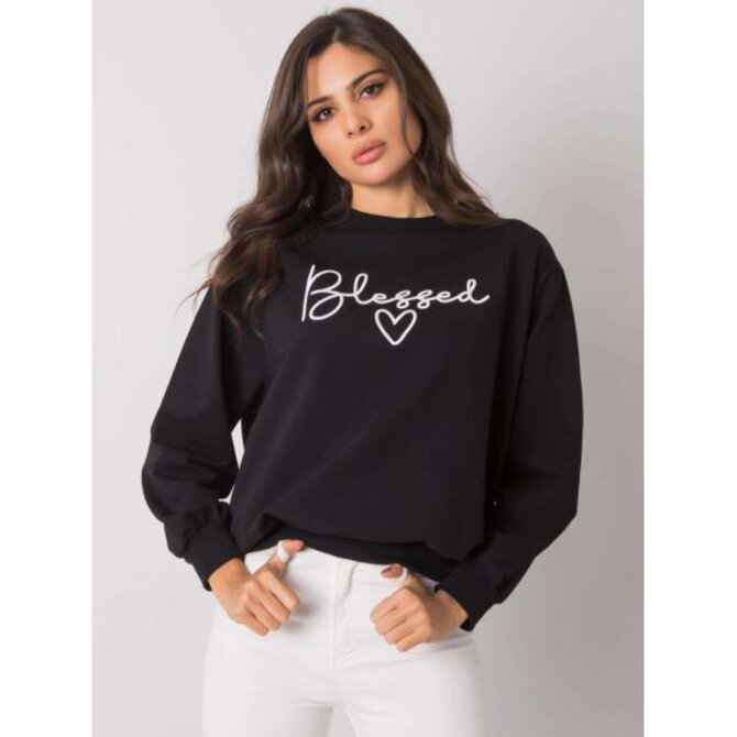 Dámská mikina s nápisem Ercolano RUE PARIS černá Černá, L/XL