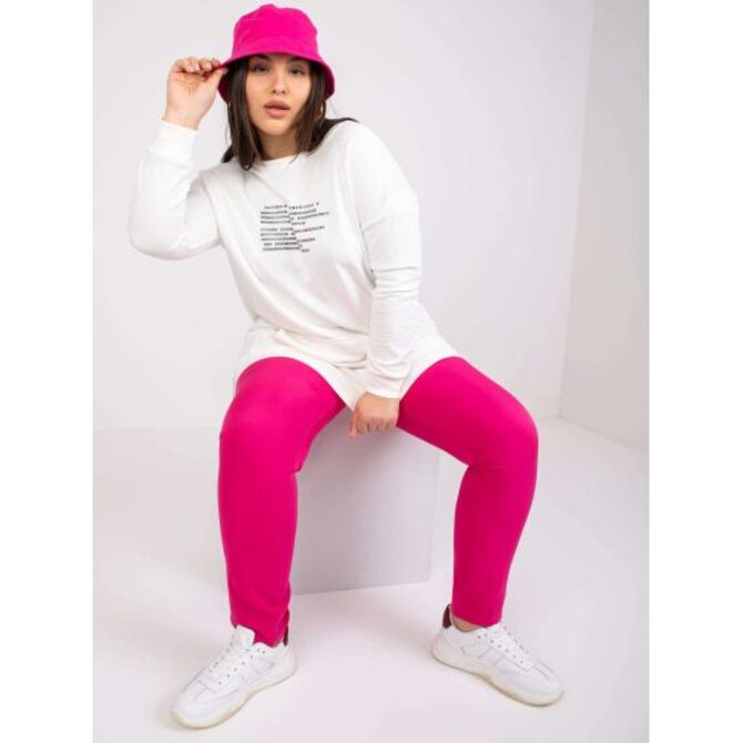 Dámská mikina plus size DESIREE ecru Ecru, Univerzální
