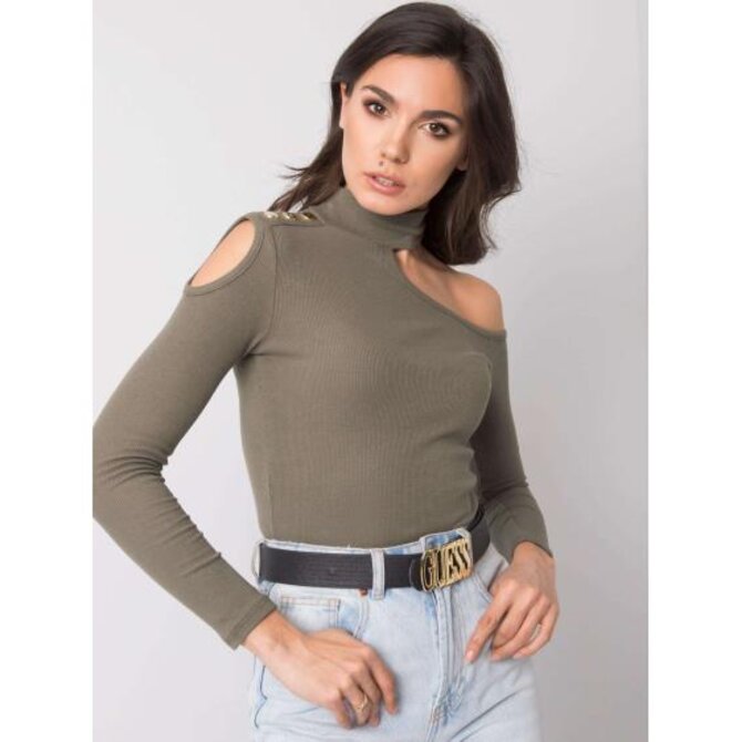 Dámská halenka Aubrey OCH BELLA khaki Khaki, L