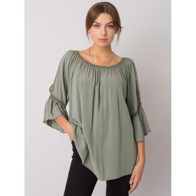 Dámská halenka viskózová Kearney OCH BELLA khaki Khaki, S