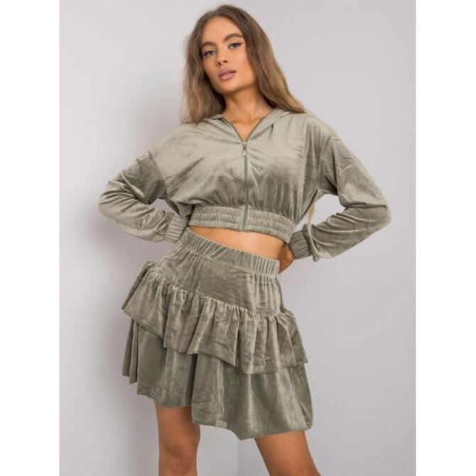 Dámská souprava se sukní LETTA světle khaki Khaki, L/XL