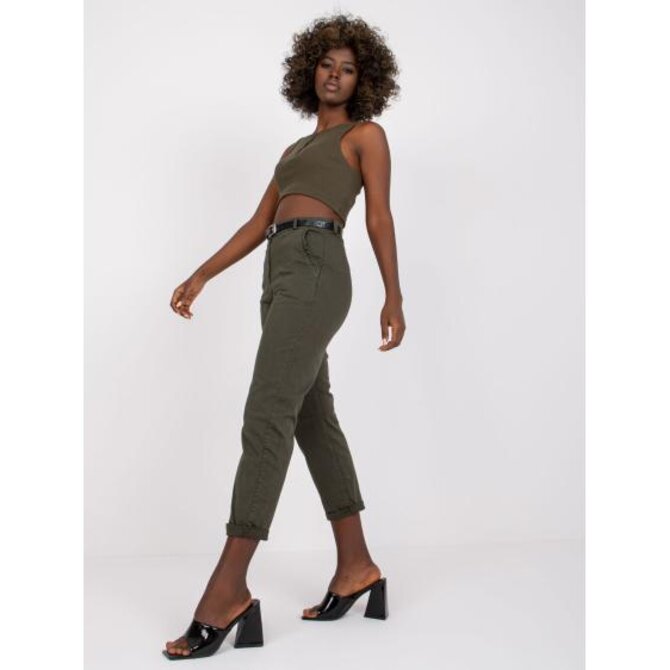 Dámské kalhoty MOOREA khaki Khaki, S