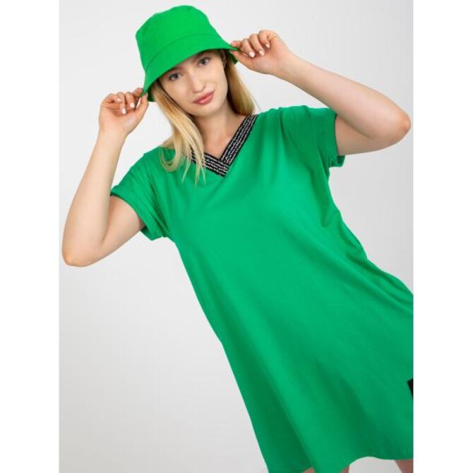 Dámská halenka s kapsami plus size VENTURA zelená Zelená, Univerzální