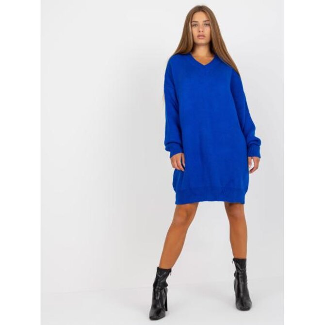 Dámské šaty oversize RUE PARIS kobaltové Modrá, Univerzální