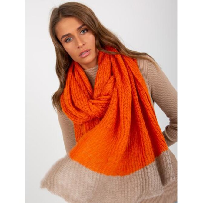 Dámská šála dvoubarevná VIRGINIA oranžovo-béžová Oranžová, Univerzální