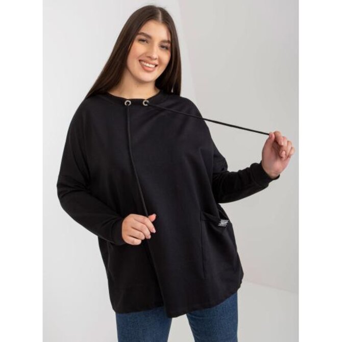 Dámská halenka plus size DEVONDRA černá Černá, Univerzální