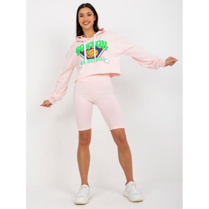 Dámský set s mikinou a límcem JACKIE světle růžový Růžová, Univerzální