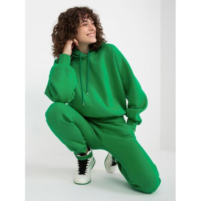 Dámský set basic s mikinou s kapucí RYLEE zelené Zelená, Univerzální
