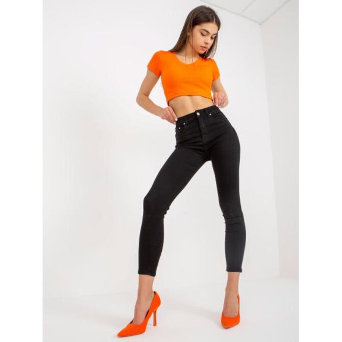 Dámské džíny SLIM FIT černé Černá, XS