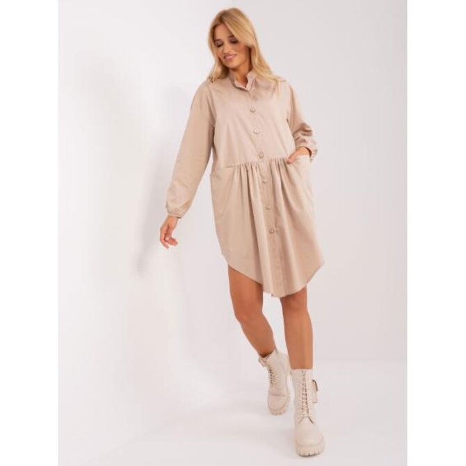 Dámské šaty ZULUNA béžové Béžová, L/XL