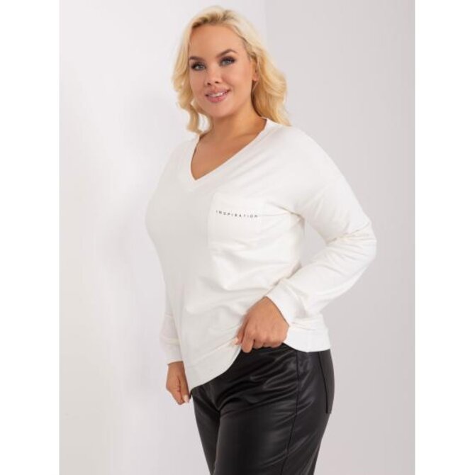 Dámská halenka plus size SKY ecru Ecru, Univerzální