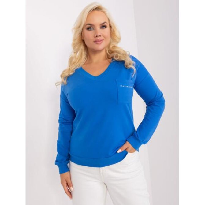 Dámská halenka plus size basic ONE tmavě modrá Námořnická modrá, Univerzální
