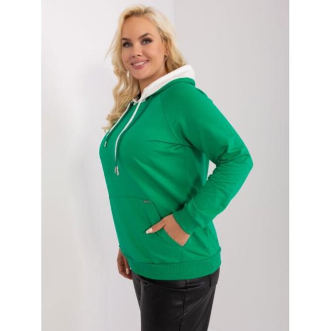 Dámská halenka plus size RHEE bordó Zelená, Univerzální