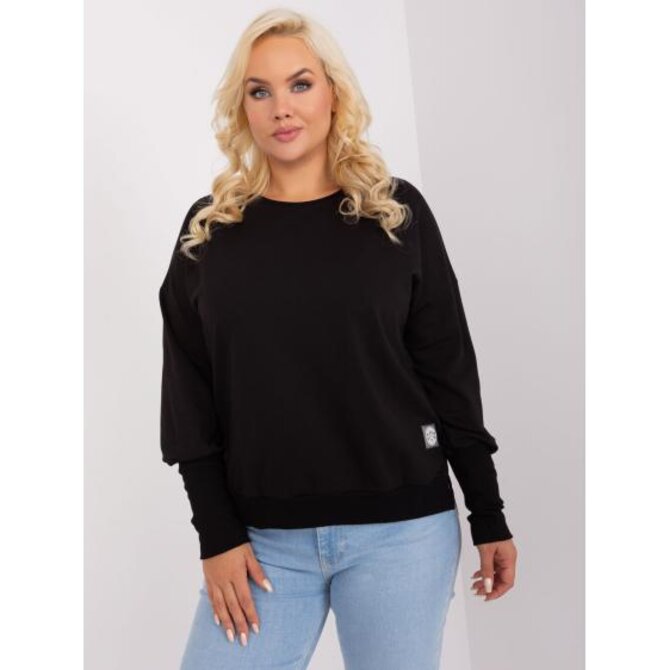 Dámská halenka plus size DOUF černá Černá, Univerzální