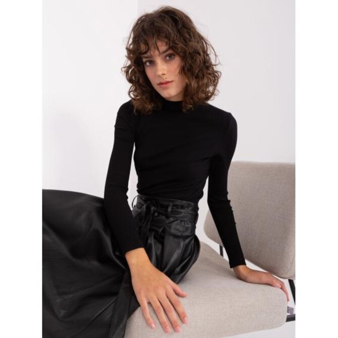 Dámská halenka pruhovaná BASIC FEEL GOOD černá Černá, L/XL