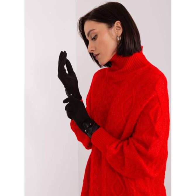 Dámské rukavice s dotykovou funkcí TINNA černé Černá, L/XL